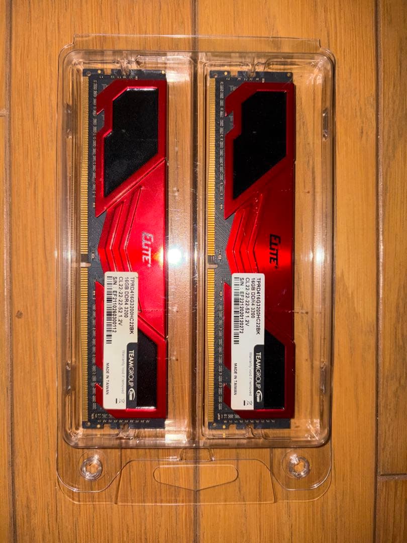 DDR4 メモリー 3200Mhz 16GBx2枚（32GB）