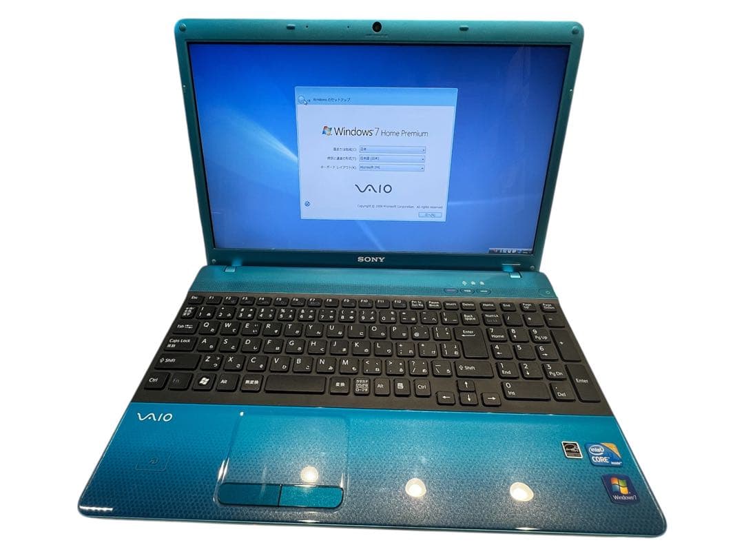 VAIO ノートPC 青色 Windows 7