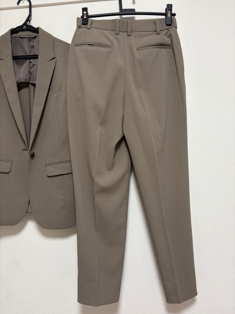値下げ❗️【極美品】スーツセレクト　セットアップ　スーツ　モカベージュ　フォーマル