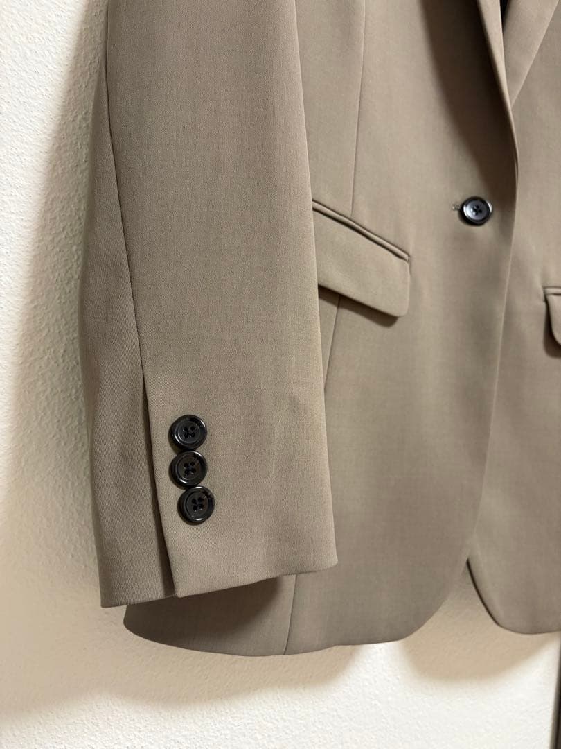 値下げ❗️【極美品】スーツセレクト　セットアップ　スーツ　モカベージュ　フォーマル