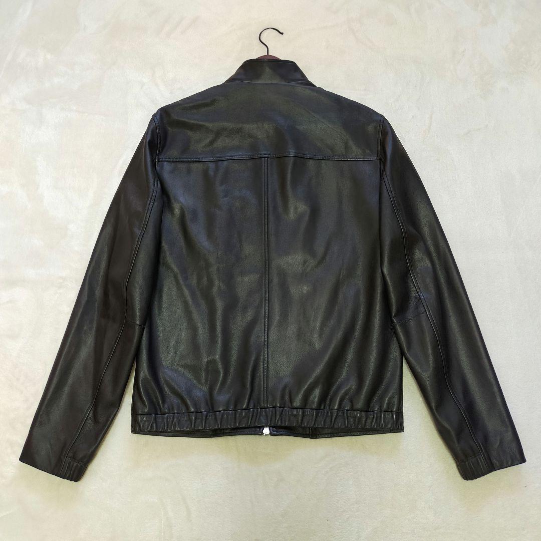 美品　Theory　シングルライダースジャケット　Sサイズ　羊革