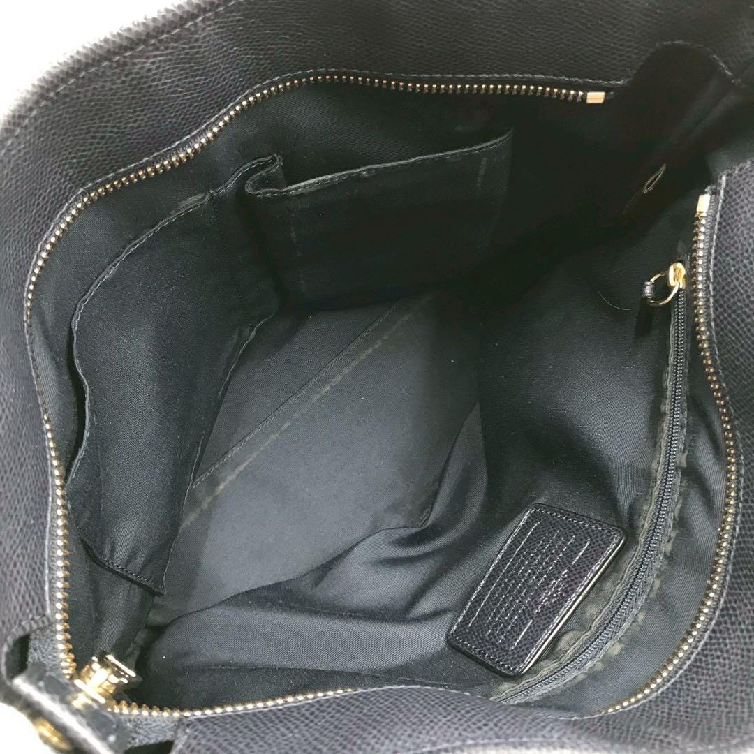 美品/定価10万✨コーチ トートバッグ A4収納可能 レザー ブラック 肩がけ