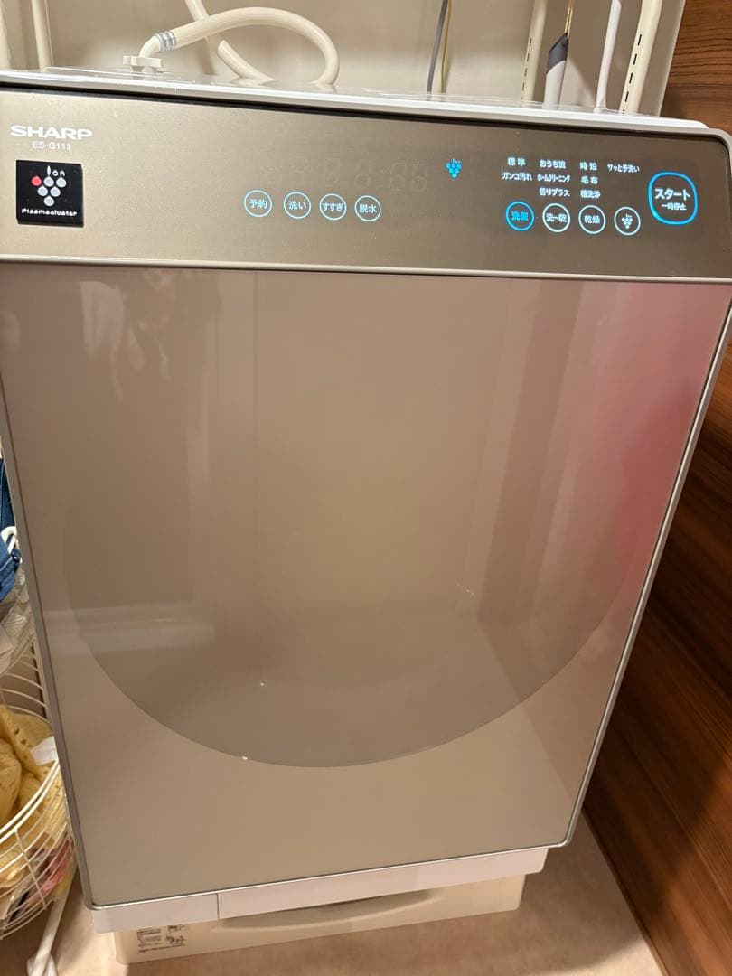 ジャンク) SHARP ドラム式洗濯機 ES-G111-NL