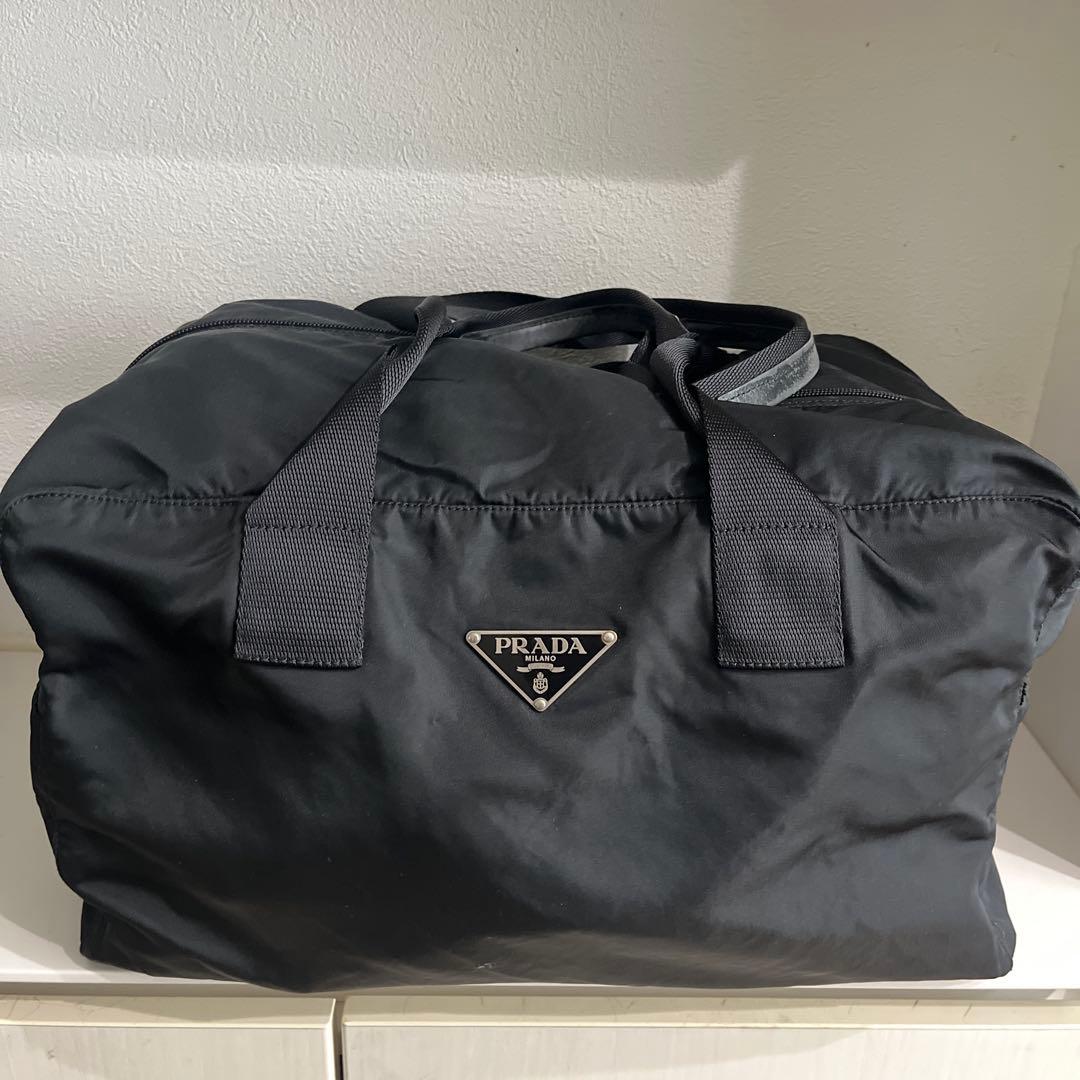 PRADA プラダ ナイロン ボストンバッグ ショルダーバッグ 大容量