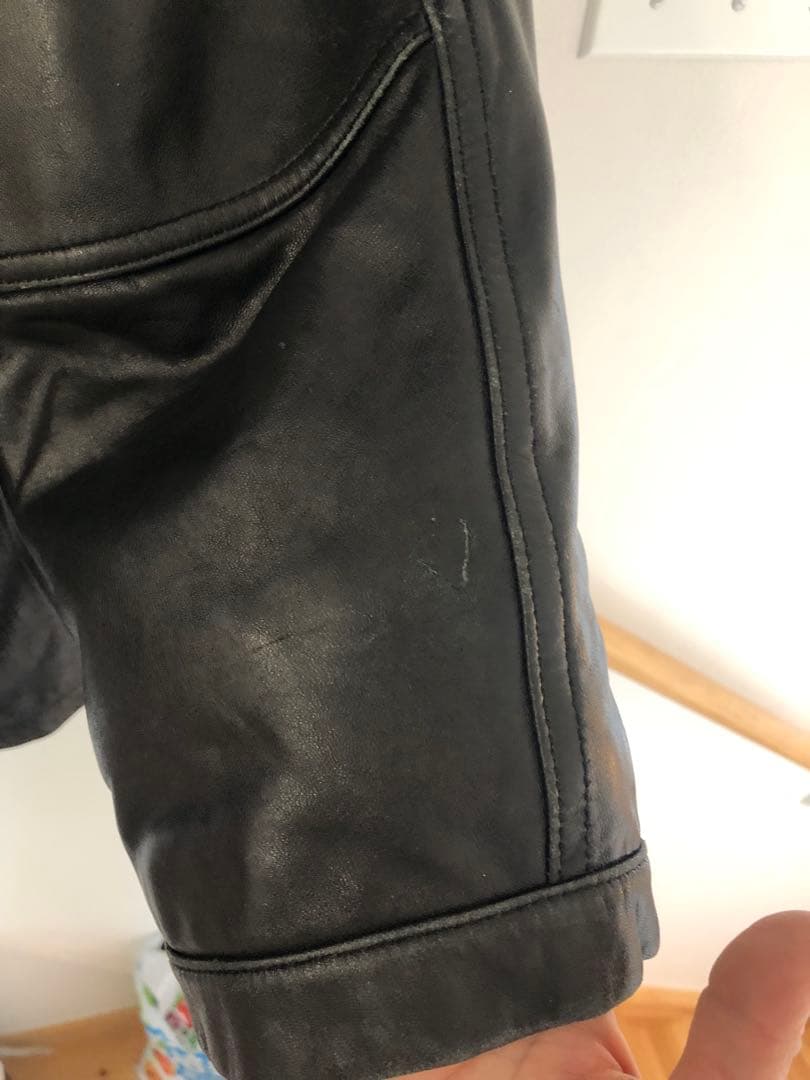 stussy 革ハーフコートXLくらい