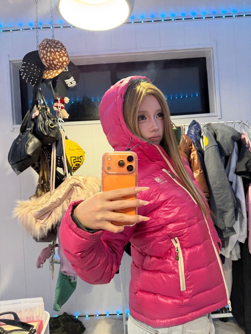 ジャケット・アウター pink down jacket