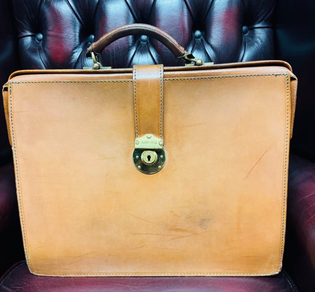 グレンロイヤル　ブラウンレザーブリーフケース