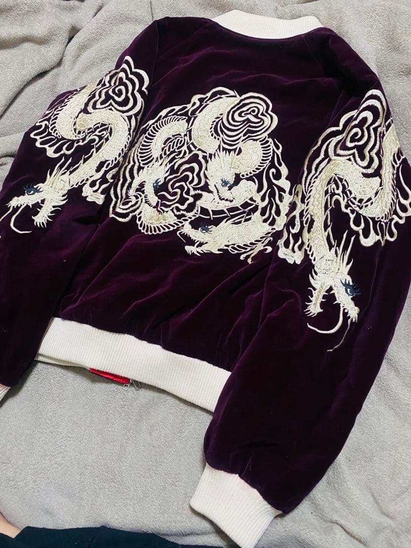 SCRIPT 日本70s 限定 スカジャン　別珍　龍　unisex 2面使う