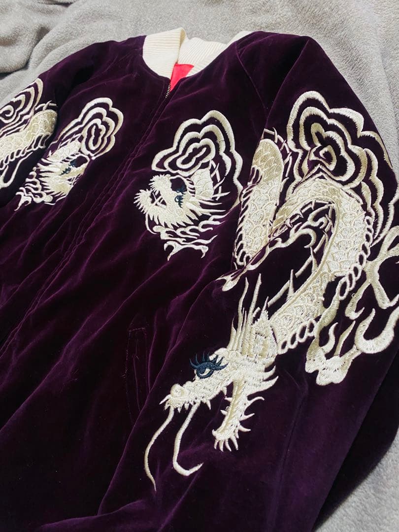 SCRIPT 日本70s 限定 スカジャン　別珍　龍　unisex 2面使う