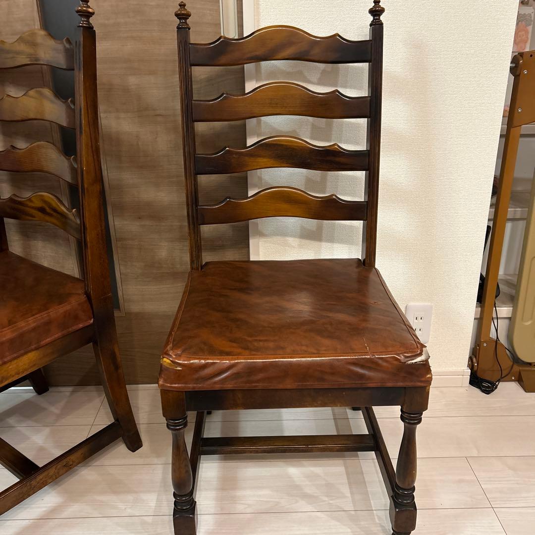 【レトロ】手渡し希望　カリモク製椅子　1脚