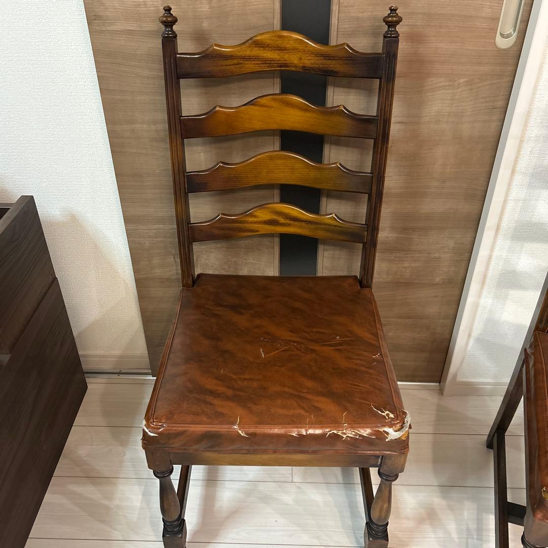 【レトロ】手渡し希望　カリモク製椅子　1脚