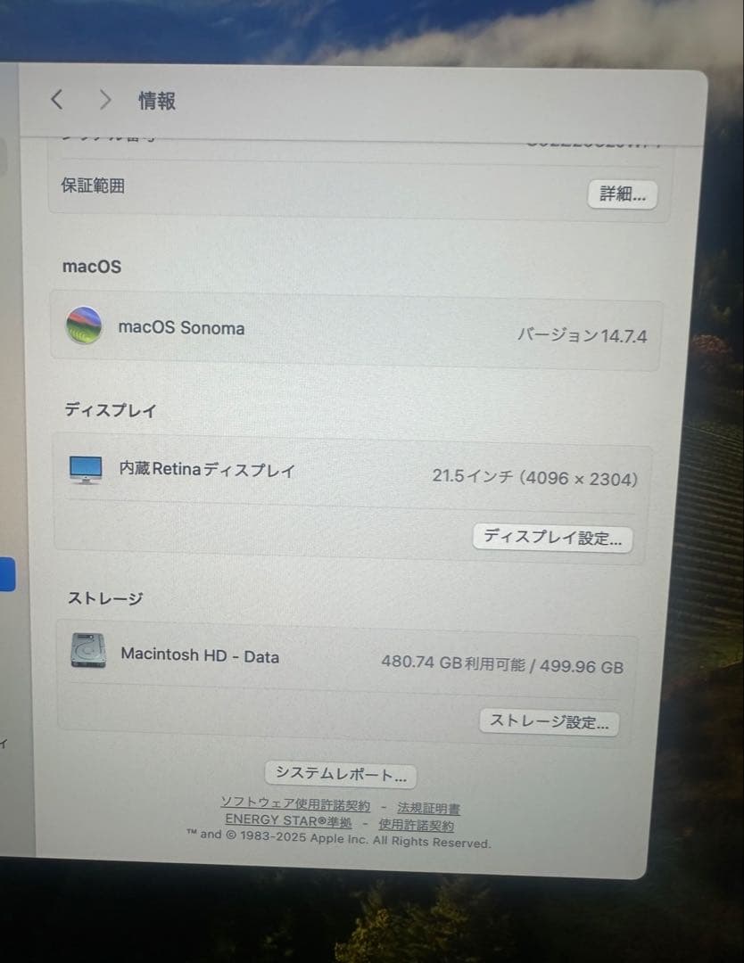 Apple iMac 2019年モデルcorf i7 32gb 500GB