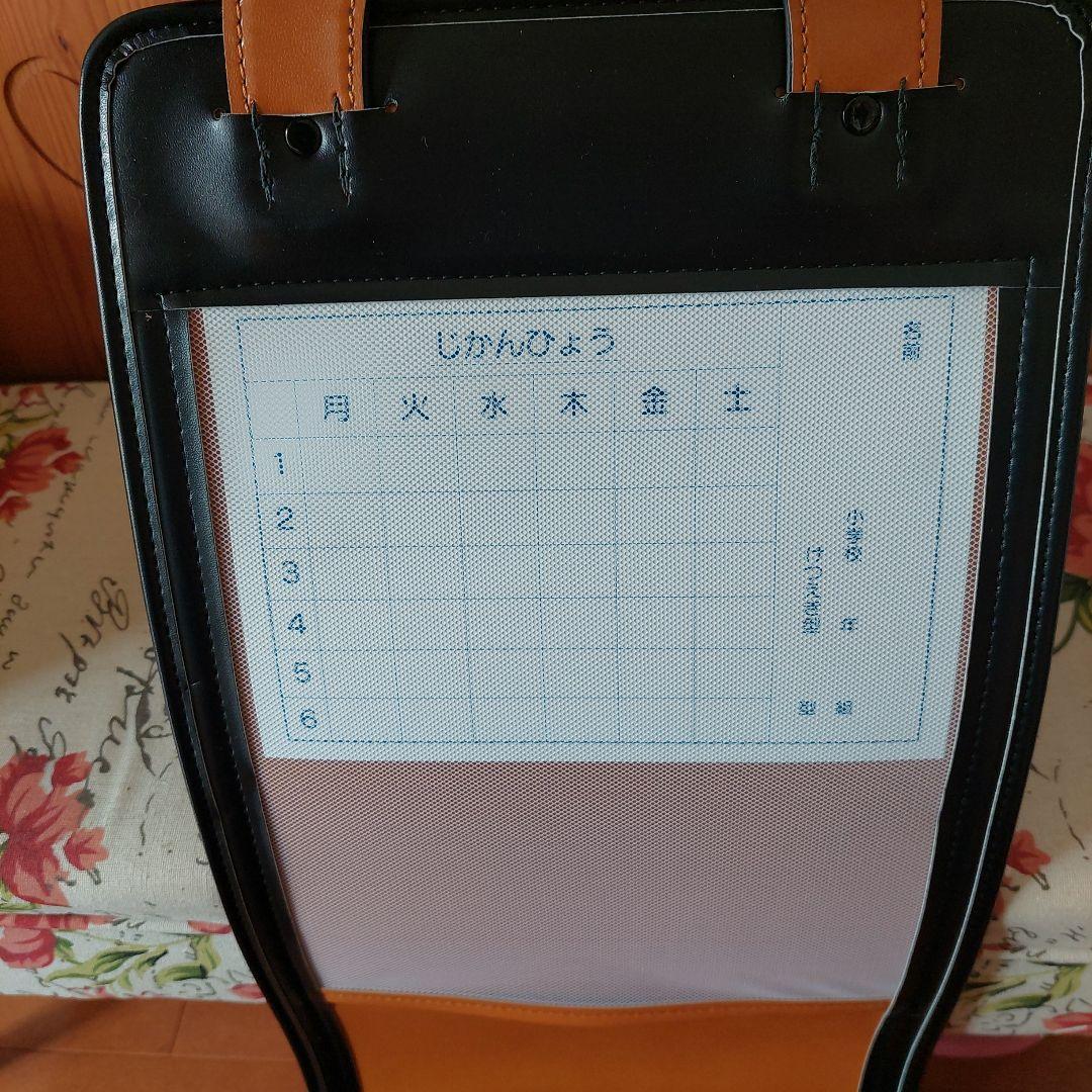 新品.牛皮ランドセル/黒.レインカバー＆交通安全ピカピカフィットちゃん