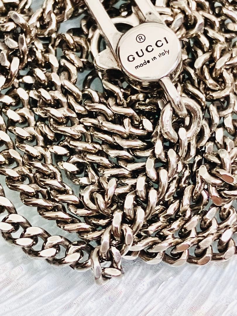 【超美品】GUCCI 喜平チェーン ネックレス 男女兼用 SV925 2.3ミリ