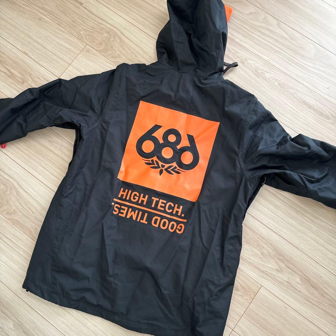 686 スノーボードウェア ブラック/オレンジ
