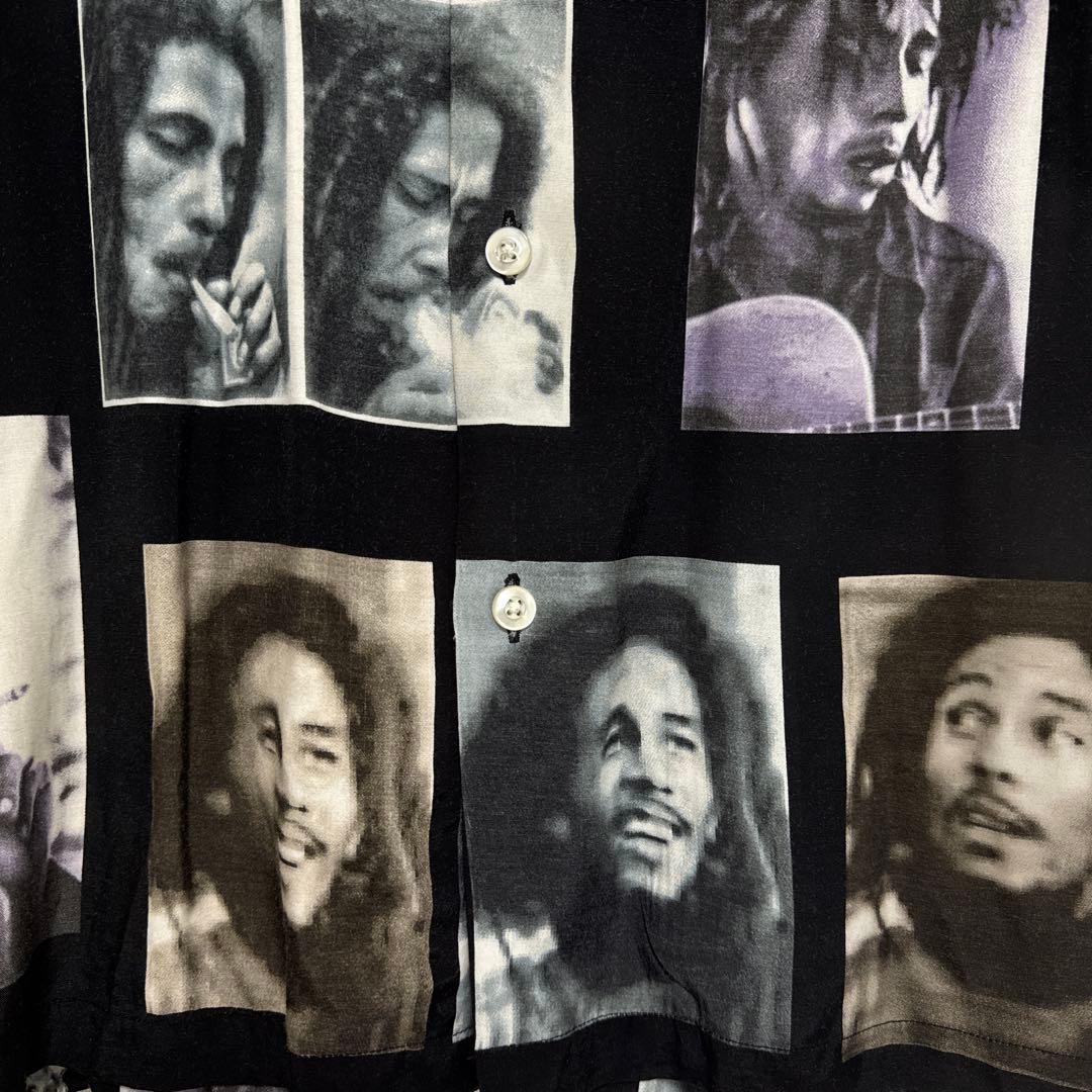 ワコマリア　ボブ・マーリー オープンカラー　ハワイアンシャツ　長袖シャツ　 L