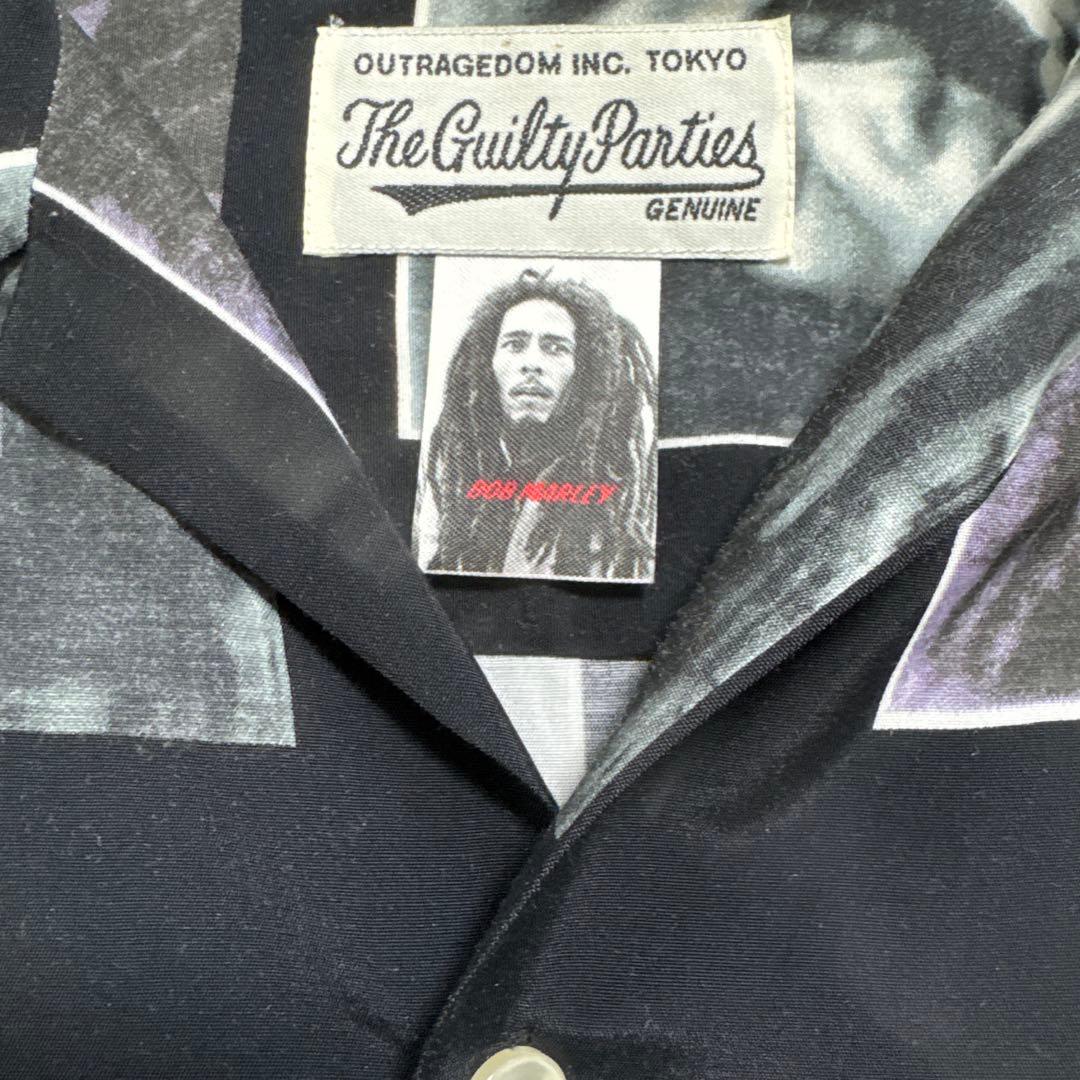 ワコマリア　ボブ・マーリー オープンカラー　ハワイアンシャツ　長袖シャツ　 L