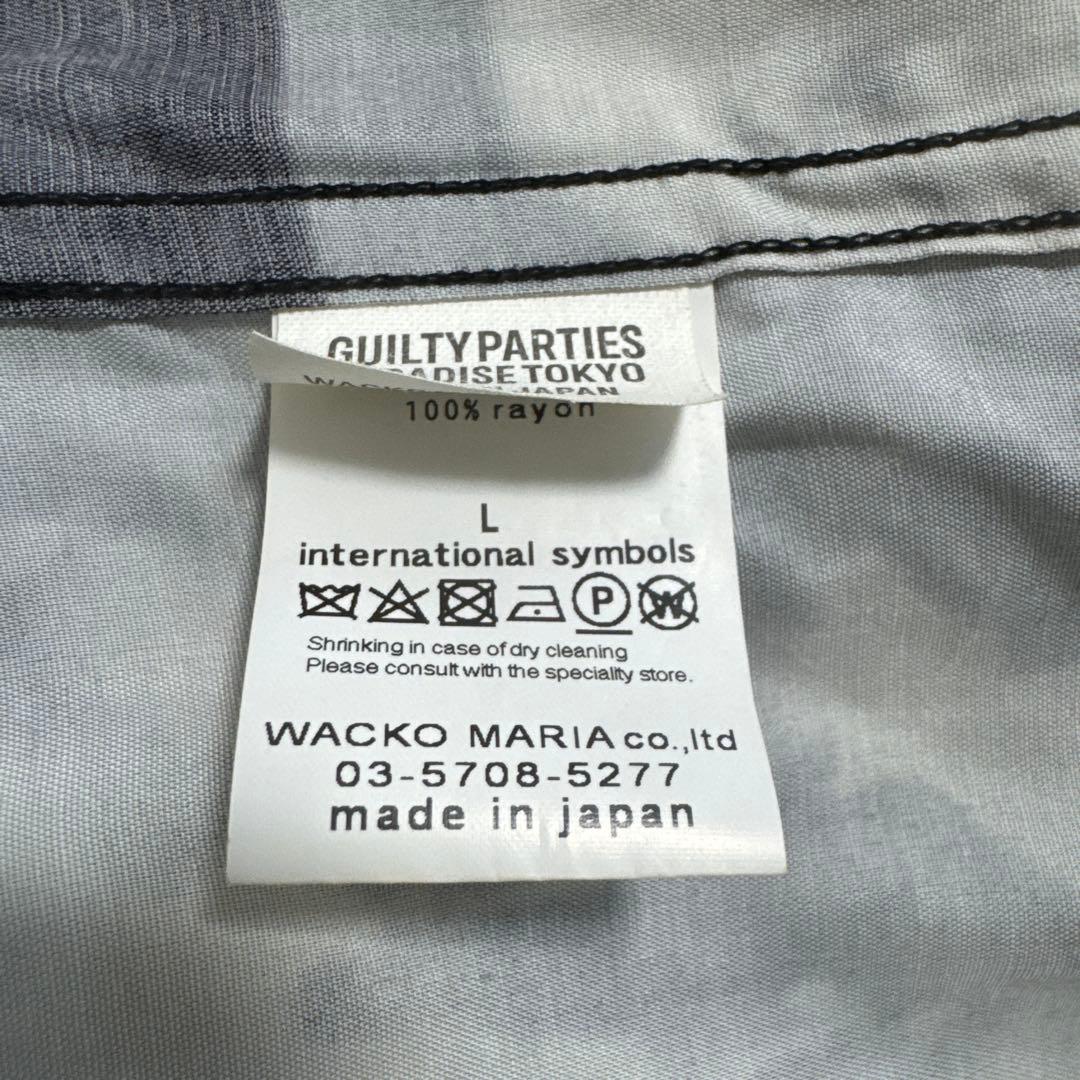 ワコマリア　ボブ・マーリー オープンカラー　ハワイアンシャツ　長袖シャツ　 L