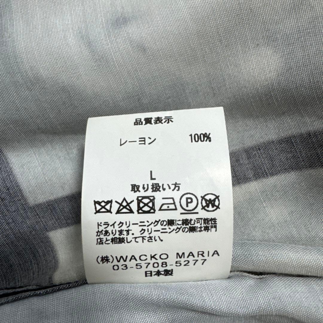 ワコマリア　ボブ・マーリー オープンカラー　ハワイアンシャツ　長袖シャツ　 L