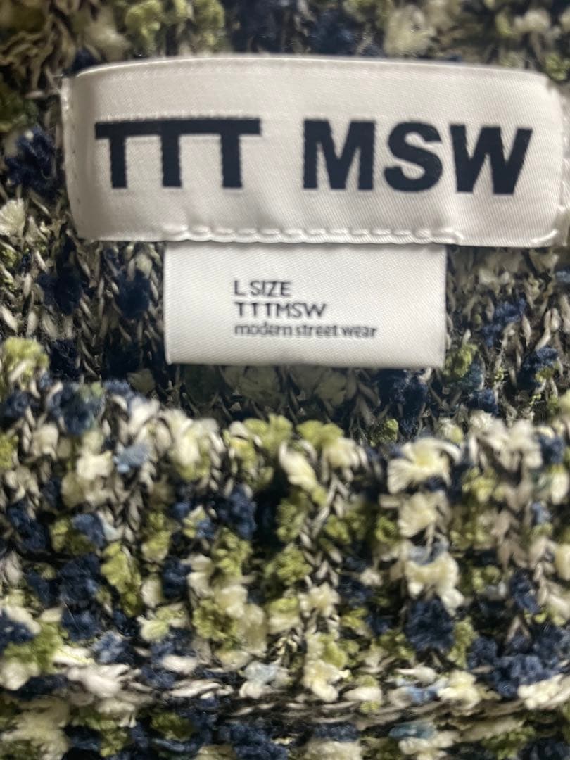 トップス TTTMSW Camouflage pullover knit (GREEN)