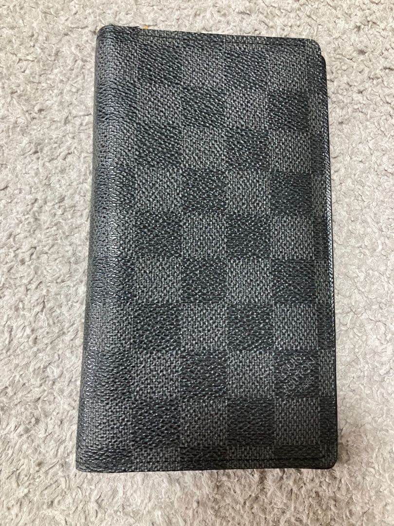 最終値下Louis Vuitton ダミエ ブラックレザー 手帳カバー
