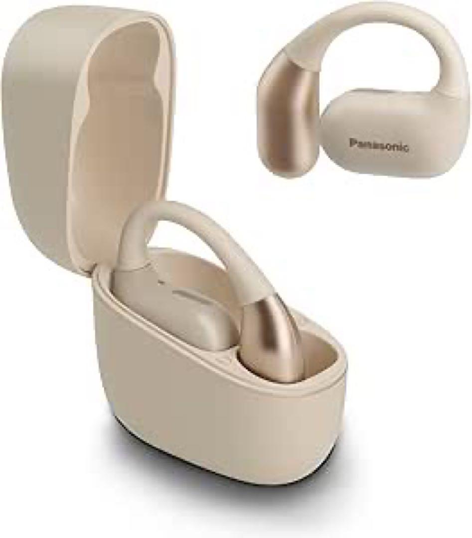 パナソニック ワイヤレスイヤホン オープンイヤー型 クリーム RB-F10D-C