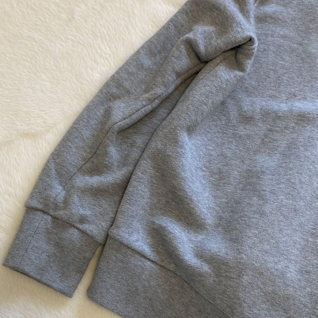 GUCCI テクニカルライン ロゴ フルジップ スウェット パーカー グレー