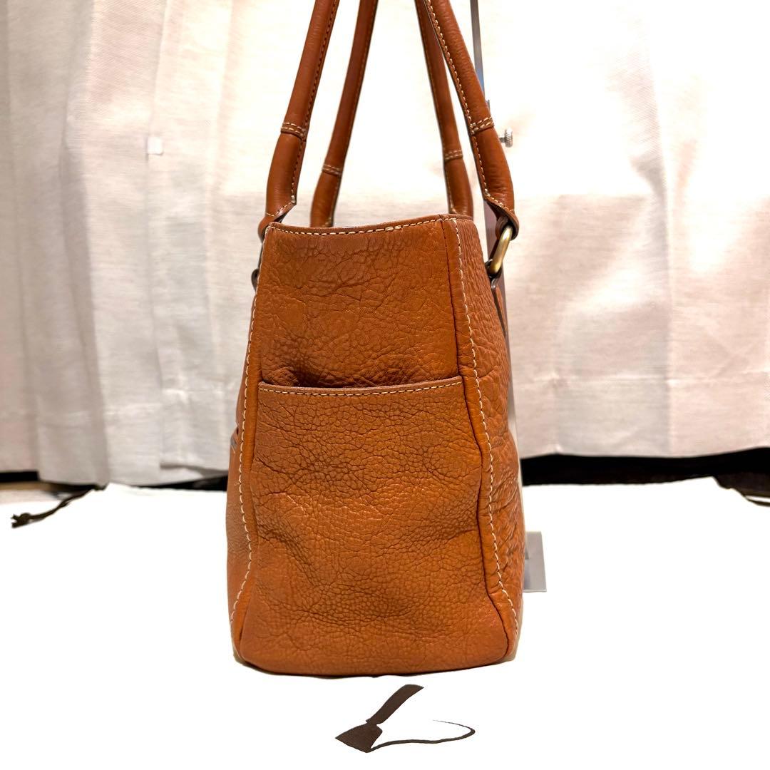 【美品】土屋鞄　トートバッグ　レザー　トーンオイルヌメ　マグネット　袋付き