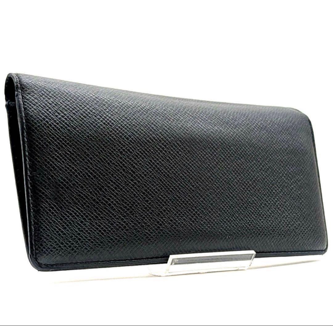 T*o様 箱つきルイヴィトンタイガ ポルトフォイ ユブラザ 長財布 ブラック系
