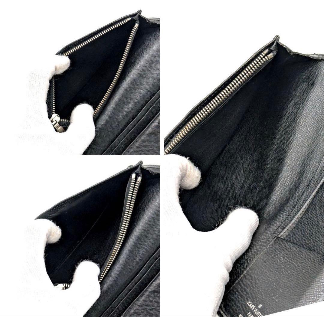 T*o様 箱つきルイヴィトンタイガ ポルトフォイ ユブラザ 長財布 ブラック系