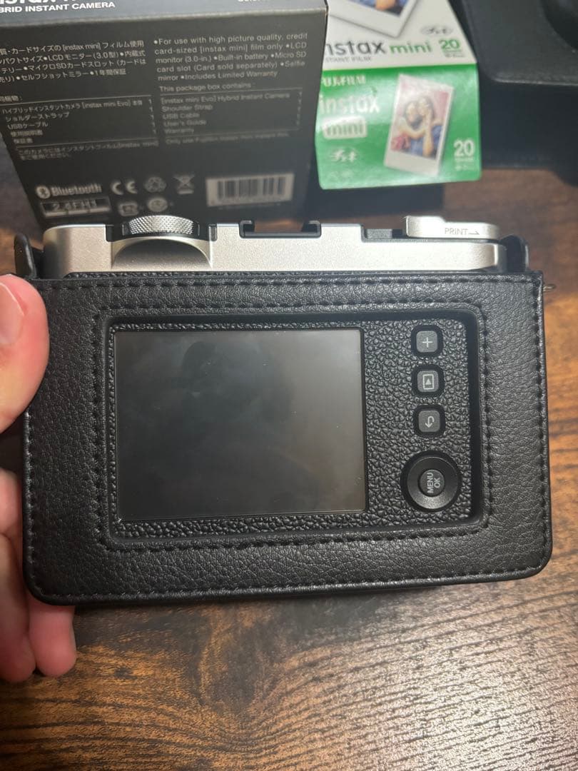 Fujifilm instax mini Evo ブラック 本体 ケース