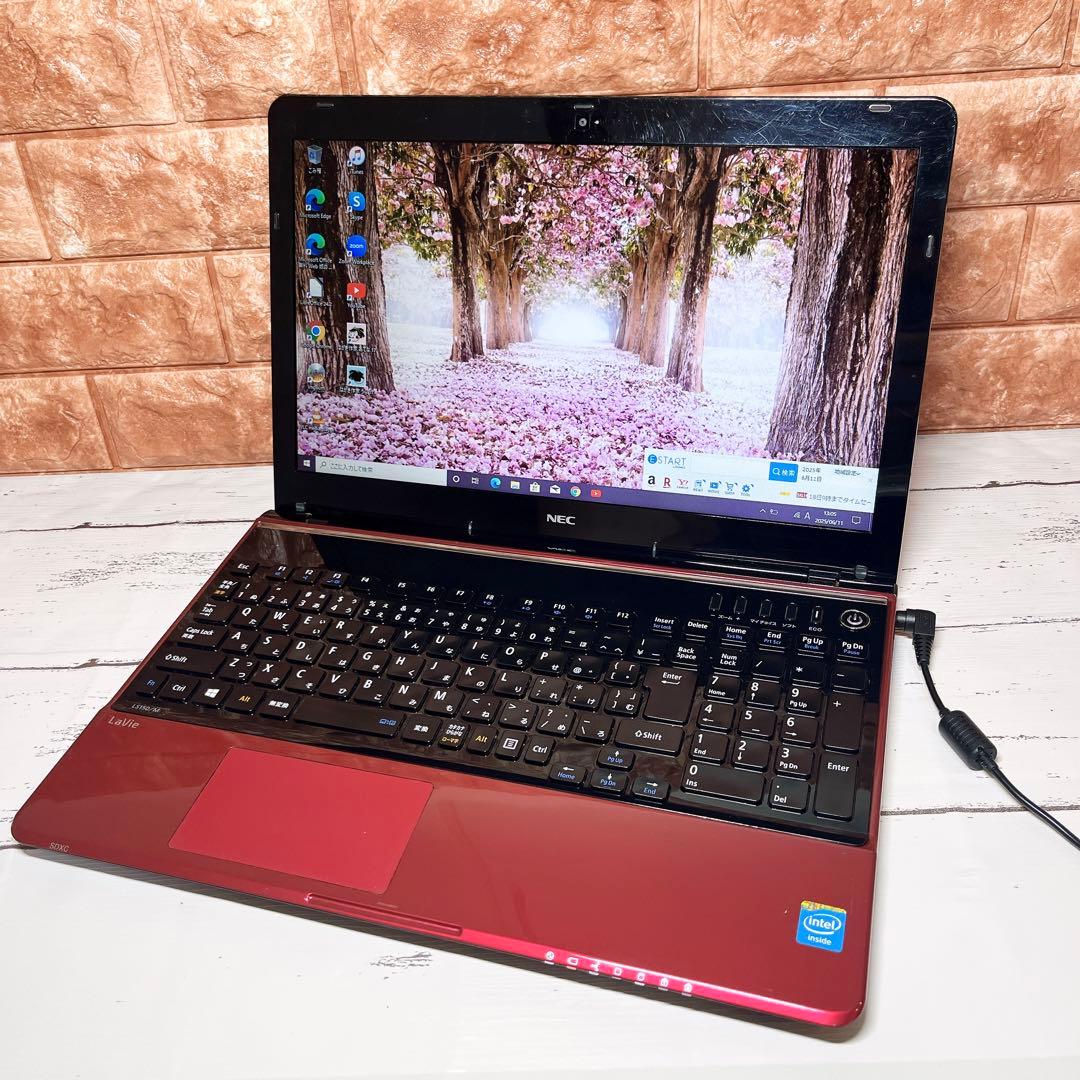 初心者OK NECノートPC Win10カメラ付き 初期設定済 15.6型
