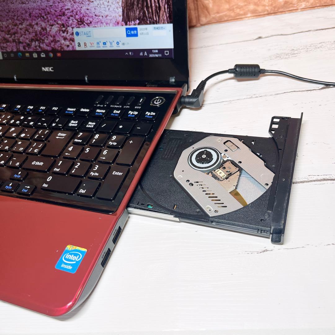 初心者OK NECノートPC Win10カメラ付き 初期設定済 15.6型