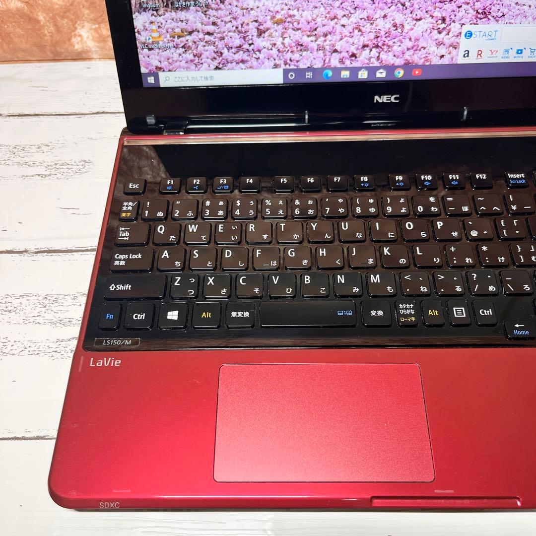 初心者OK NECノートPC Win10カメラ付き 初期設定済 15.6型