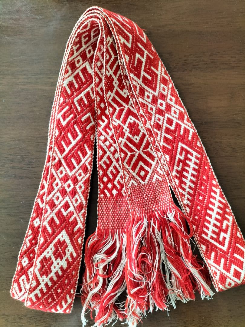 リエルワールデ帯　ラトビア土産　民族衣装帯　民芸品 バルト3カ国　未使用品