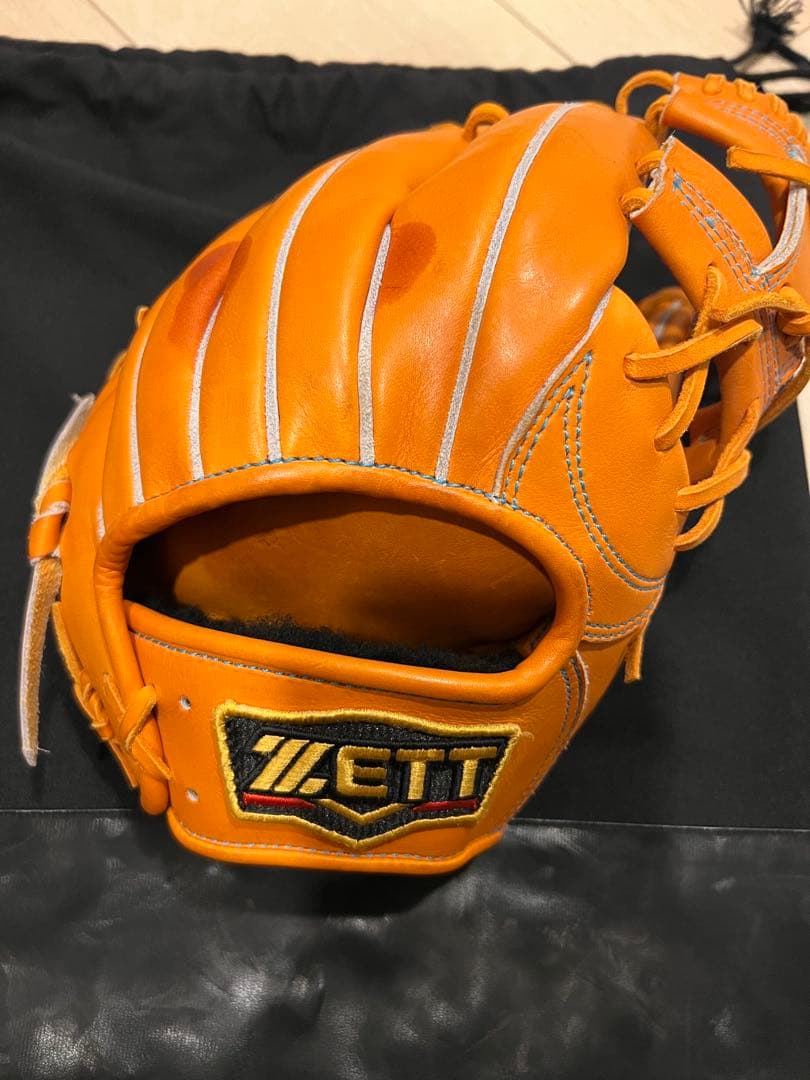 オーダーZETT PRO STATUS オレンジ 硬式グローブ