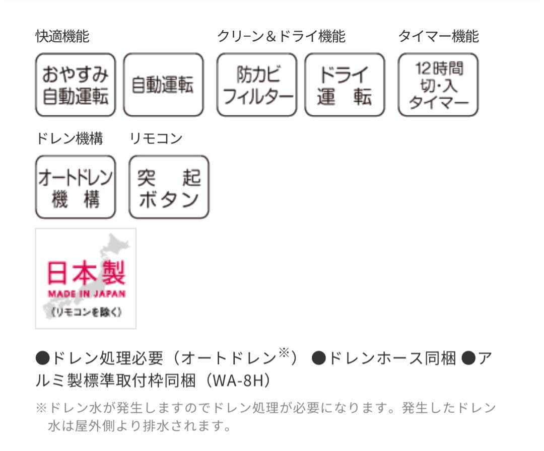 コロナ 窓用エアコン 冷房・暖房兼用 CWH-A1825R-Wオートドレン