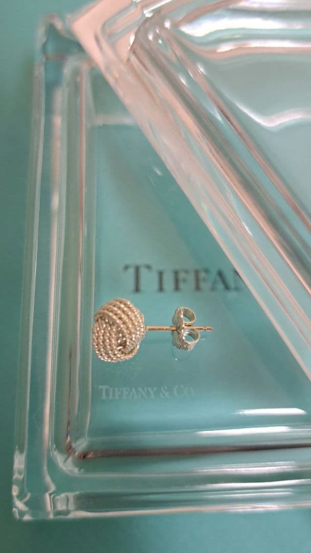 ティファニー サマセット メッシュ ツイスト ピアス 925 片耳用②