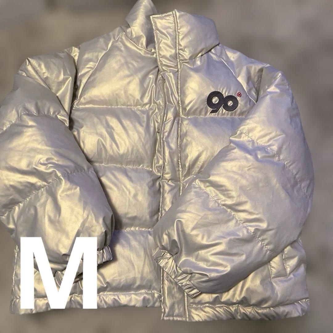 90 Logo Rich Puffer Jacket M 9090ダウン ジャケ