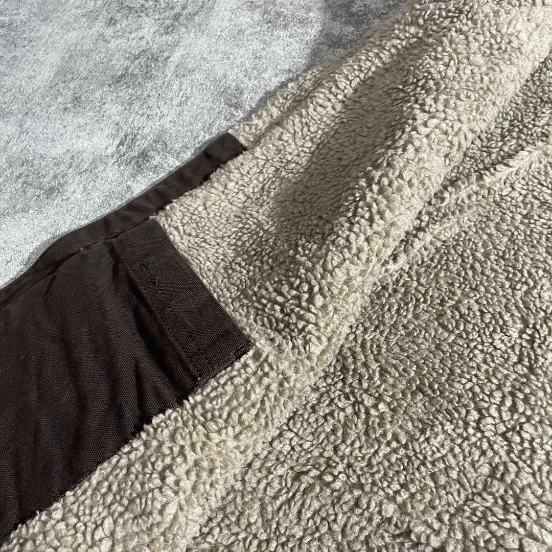 【Ksガレージ】カーハート古着ダックベスト 裏ボア ブラウン00'sフェード