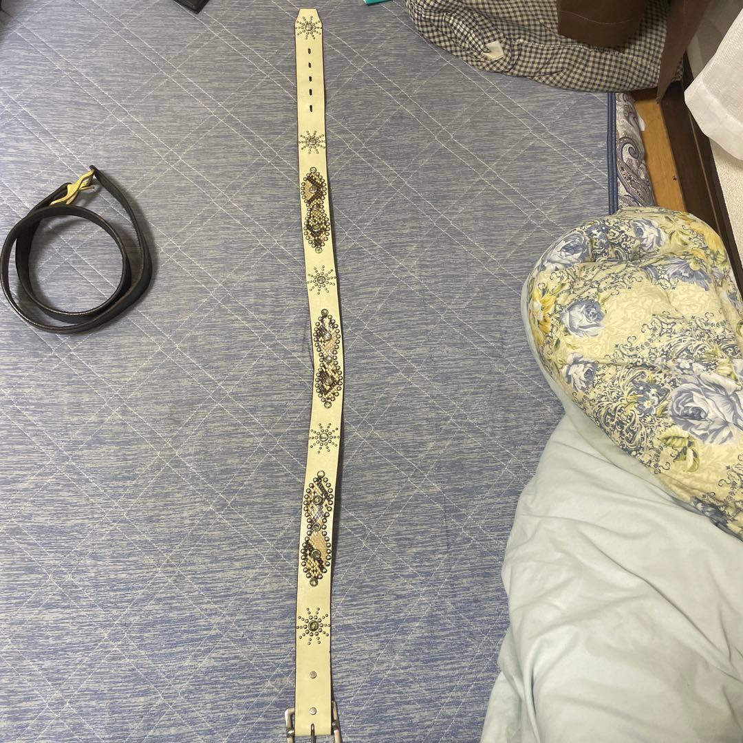 HTC オーバーレイピーナッツ ホワイト ベルト 36インチ