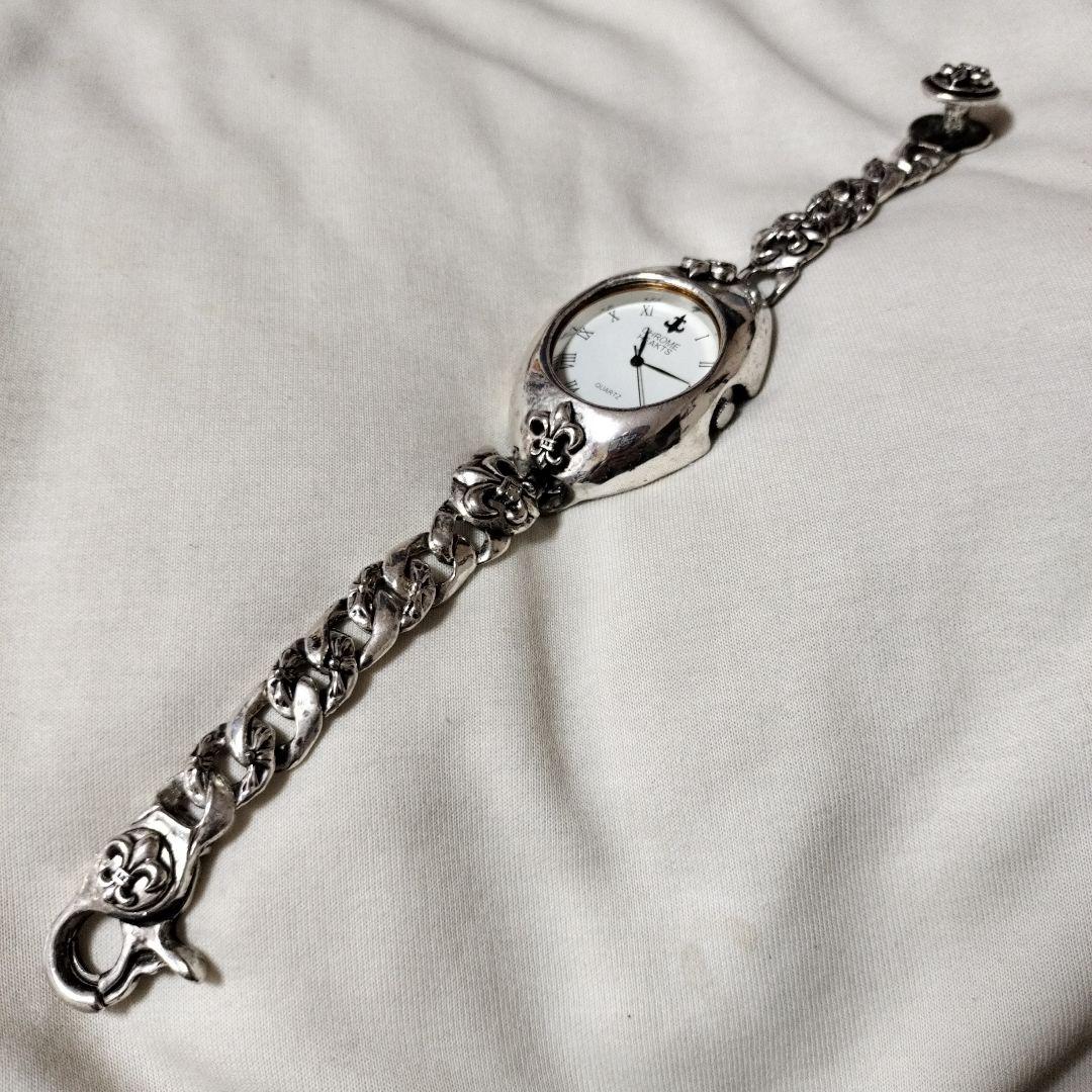 クロームハーツ950シルバー•フローラルデザイン クォーツ腕時計