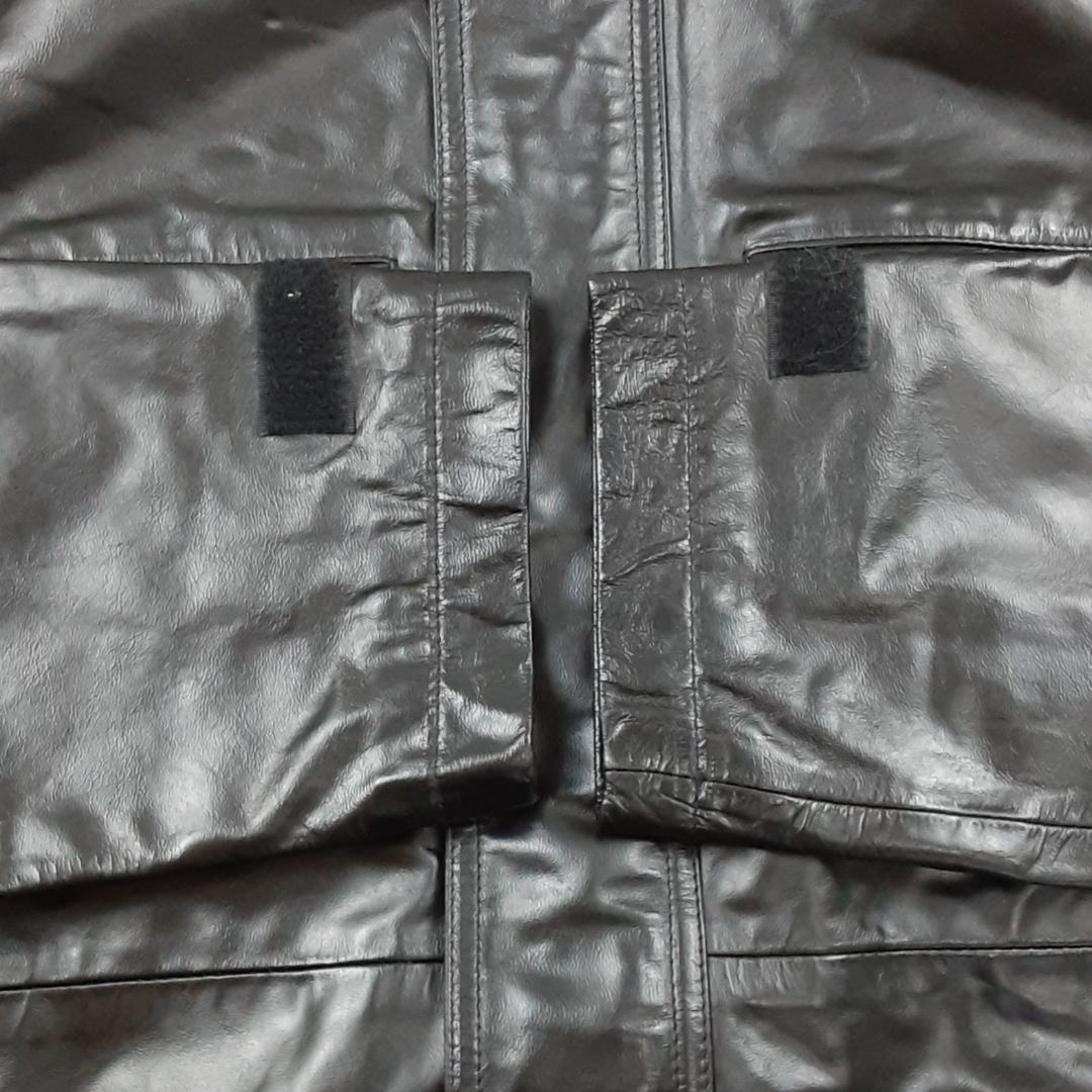 美品◎ZEGNA ゼニア ホースハイドレザーコート ロングコート 黒 馬革