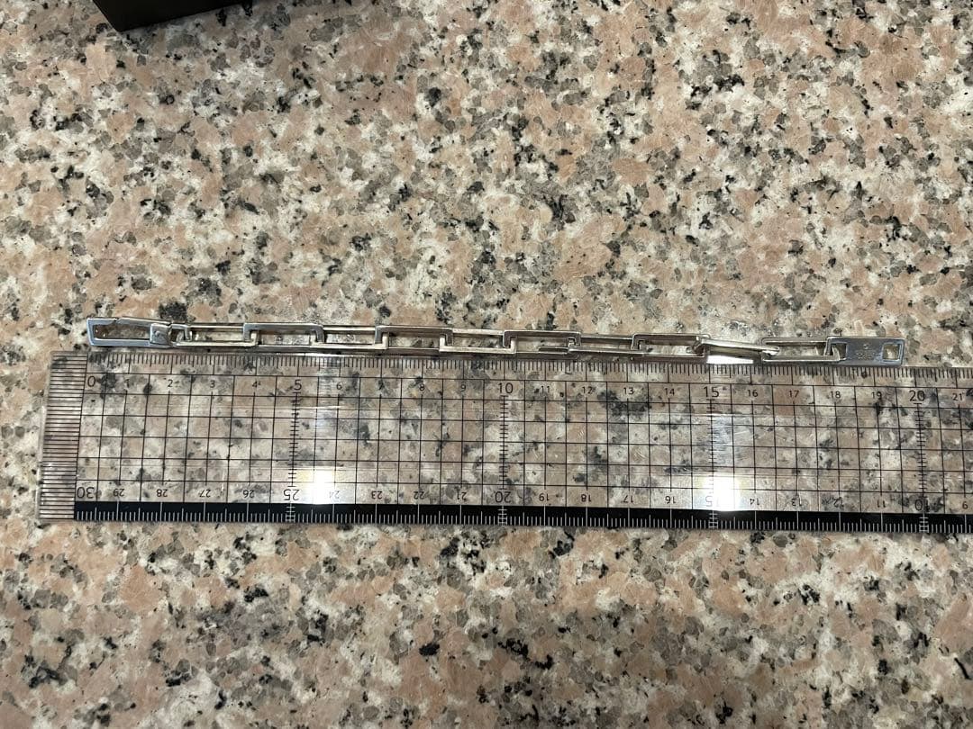 週末セール✮【GUCCI】スクエアリンクチェーンブレスレット silver925