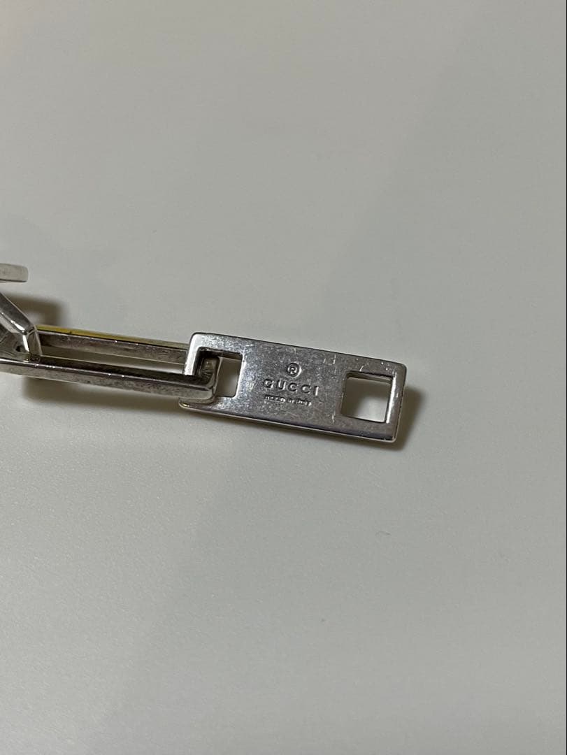 週末セール✮【GUCCI】スクエアリンクチェーンブレスレット silver925