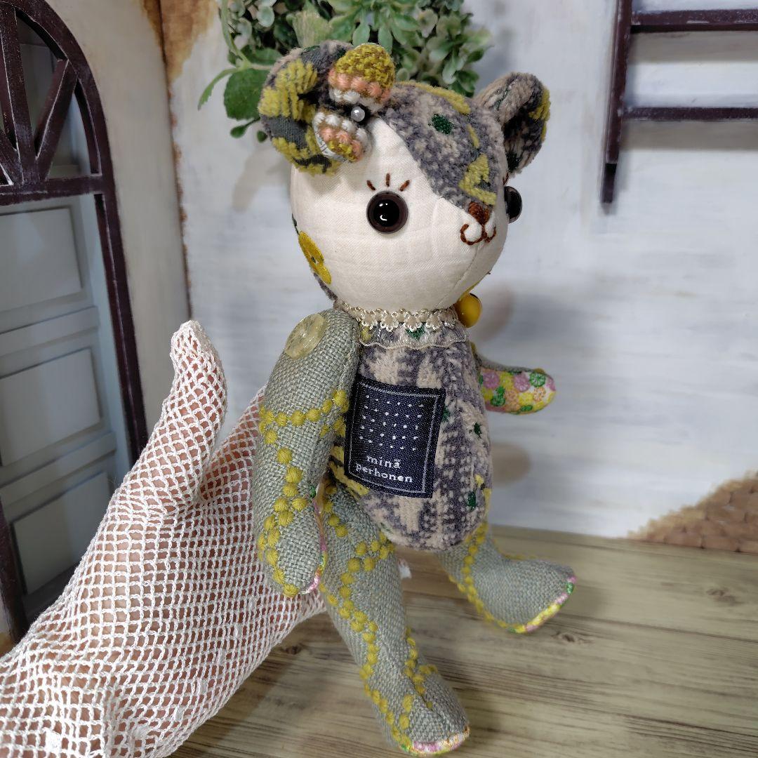ミナペルホネン＊ハンドメイド＊ぬいぐるみ＊テディベア＊81