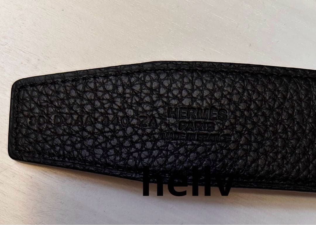 HERMESベルト32mm幅80cmブラック×ブラック極品　限定お値下げ価格❣️