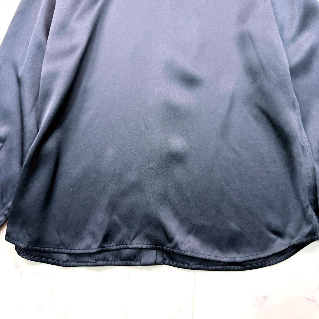 現行✨サルヴァトーレフェラガモ シルクブラウス シャツ 金ボタン