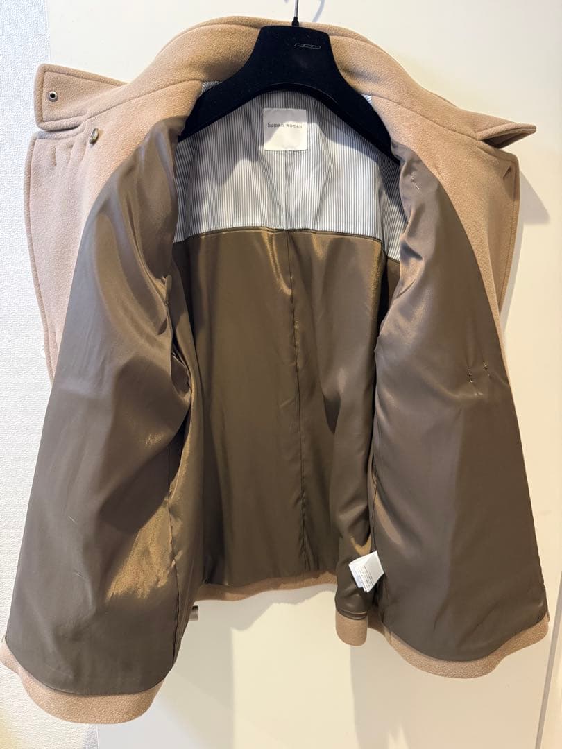 未使用human woman ベージュ ダッフルコート