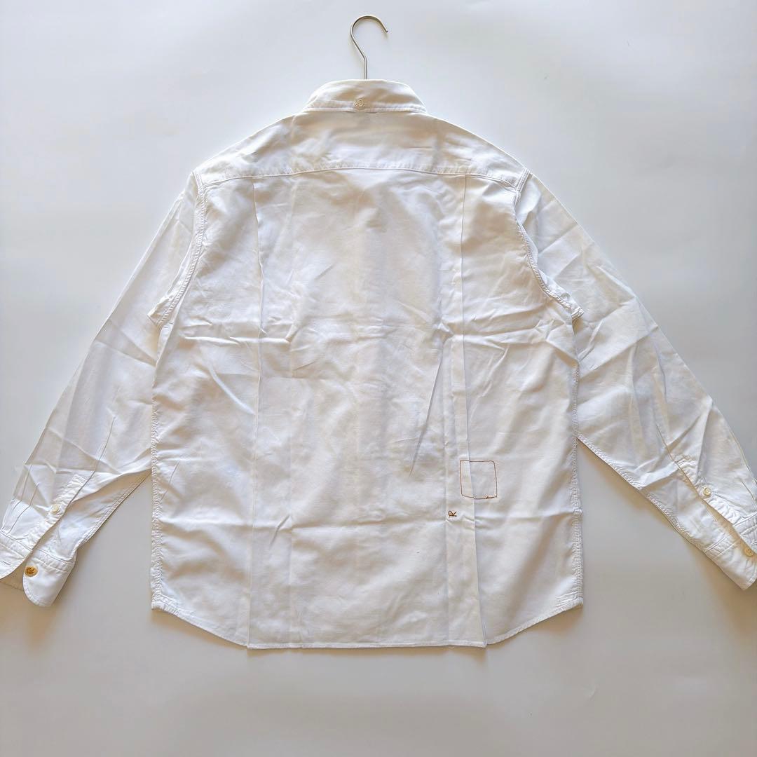 現行✨️45R うすオックス 908 オーシャンシャツ R刺繍 ホワイト 3